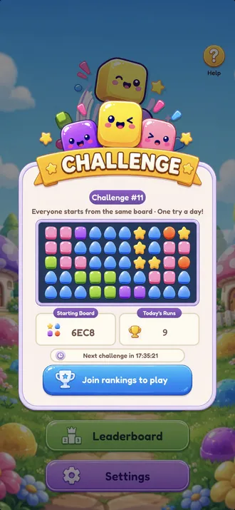 Daily Challenge start screen